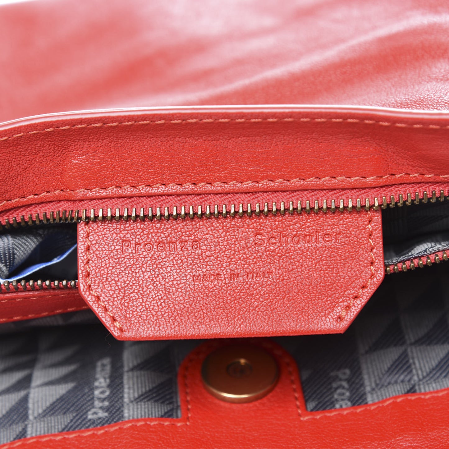 Lambskin Medium PS1 Satchel Red