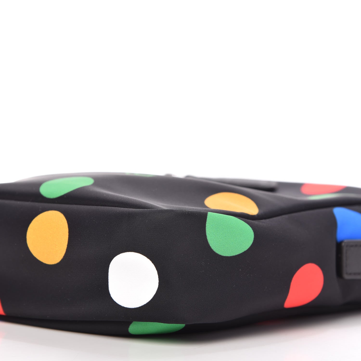 MCM Nylon Polka Dot Mini Klassic Crossbody Black 7 of 9