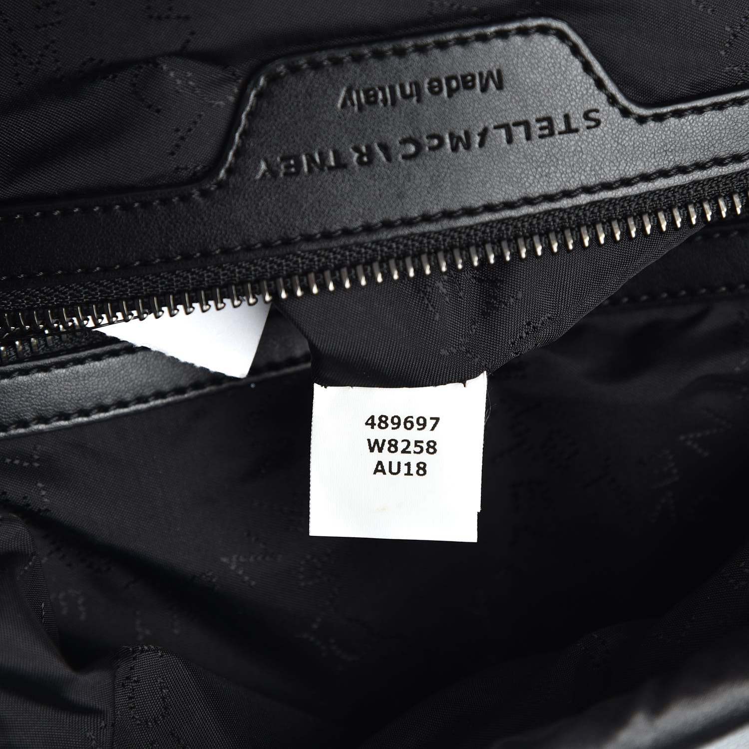 Stella McCartney Polyamide Falabella Go Glitter Stars Backpack Black 7 of 7