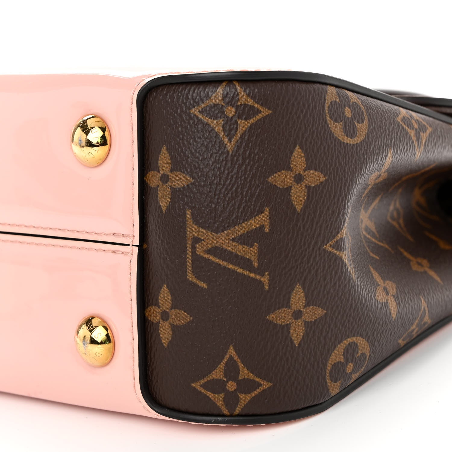 Louis Vuitton Patent Calfskin Monogram Cherrywood PM Rose Ballerine 8 of 8