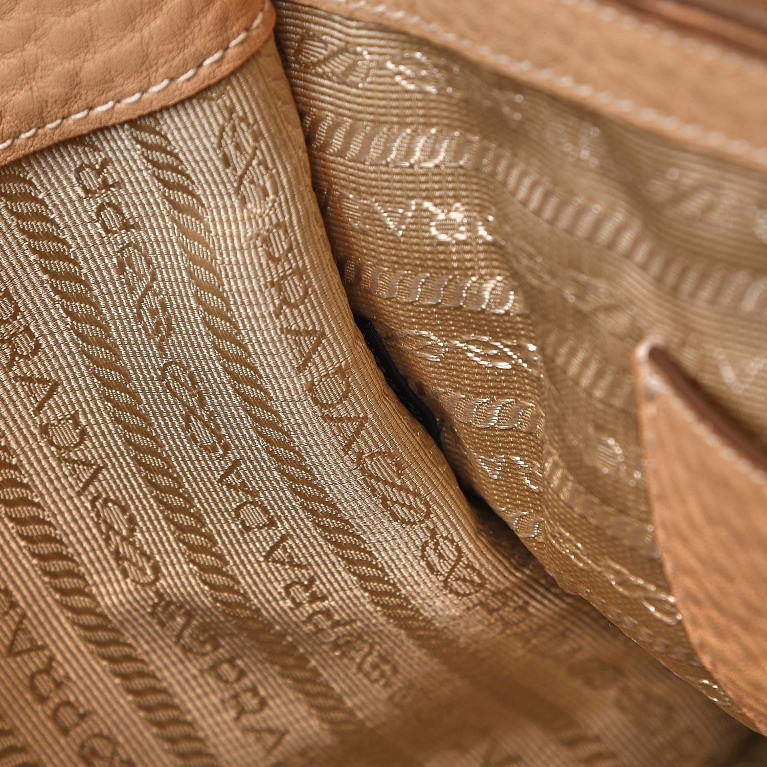 Prada Vitello Daino Shopping Tote Sughero 7 of 13