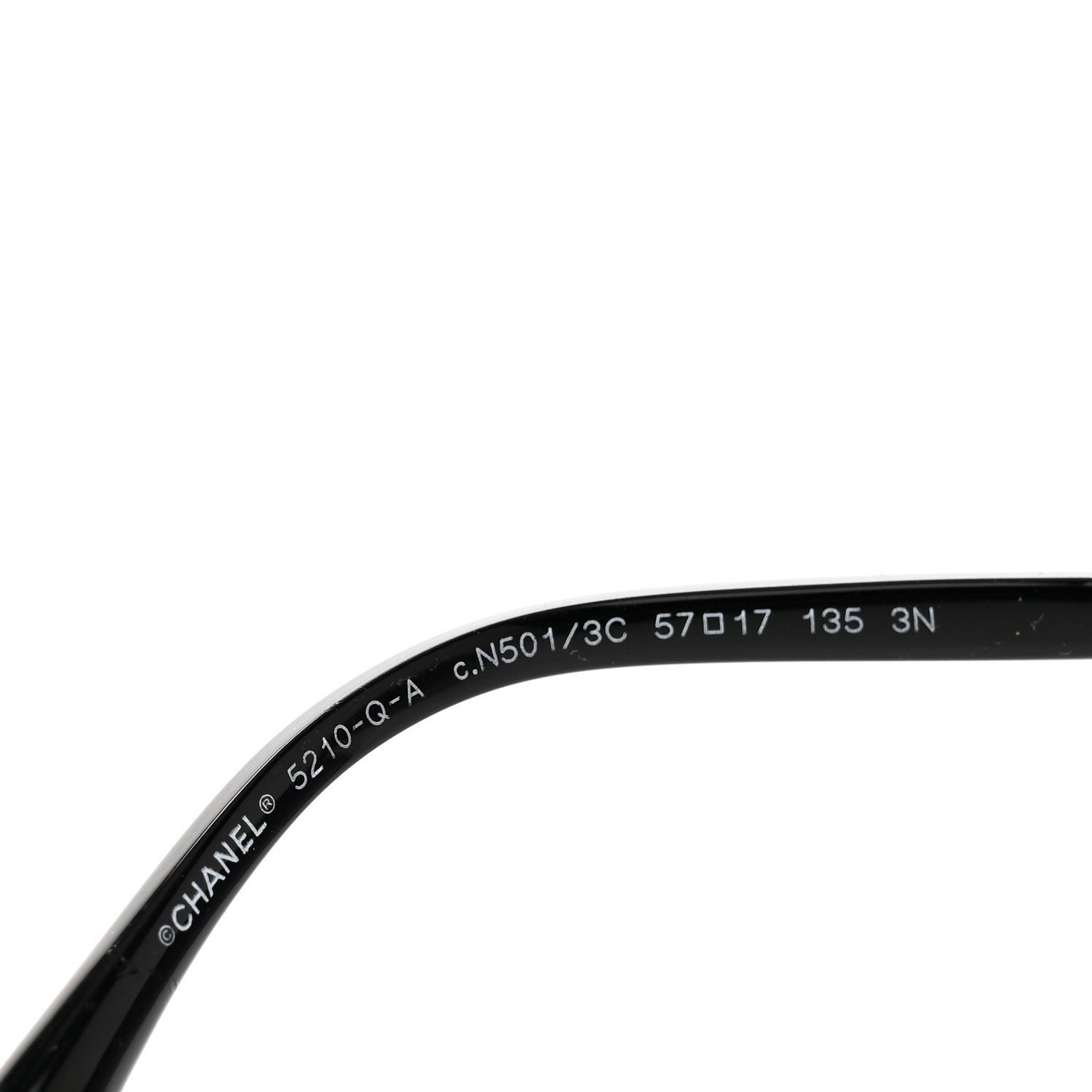 Chanel Lambskin Square Chain Sunglasses 5210-Q-A Black 6 of 7