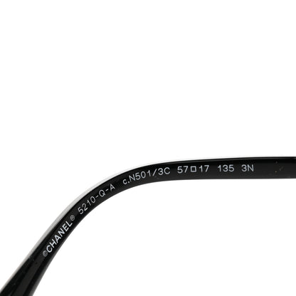 Chanel Lambskin Square Chain Sunglasses 5210-Q-A Black 6 of 7