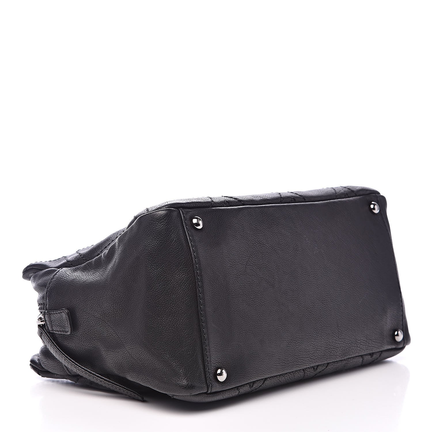 Chanel Calfskin Small Diamond Stitch Tote Black 4 of 14