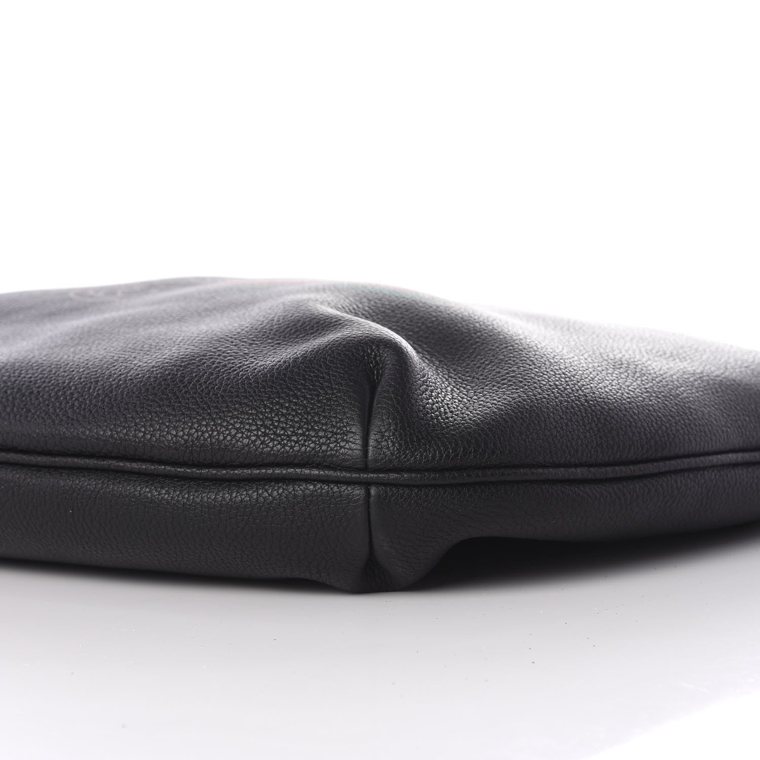 Gucci Grained Calfskin Logo Half Moon Hobo Black 9 of 9