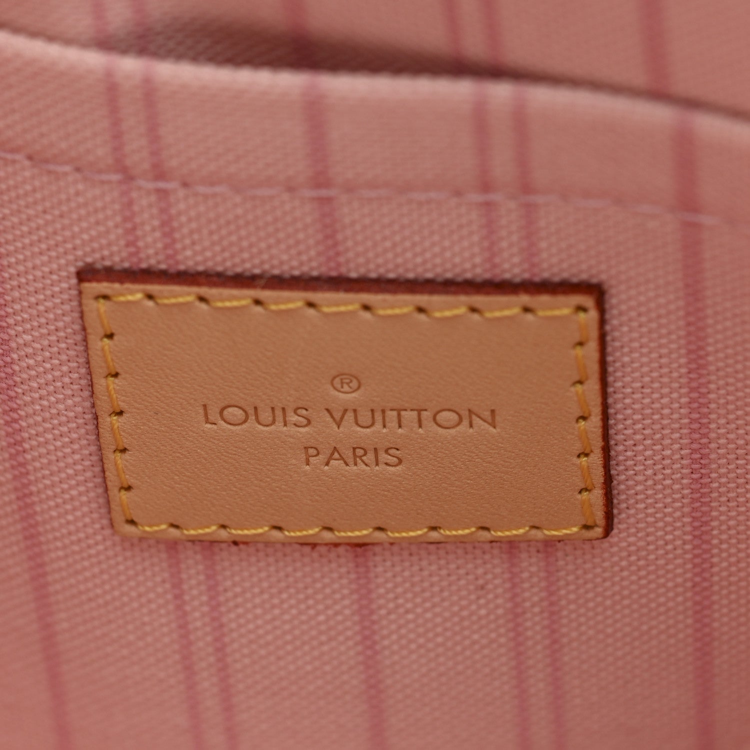 Louis Vuitton Damier Azur Neverfull MM GM Pochette Rose Ballerine 6 of 6