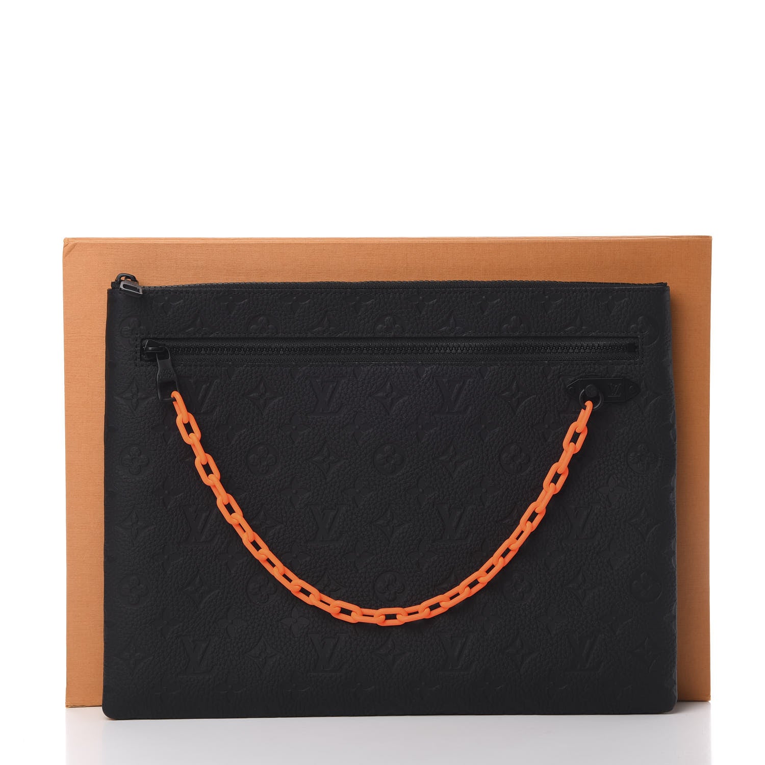 Louis Vuitton Taurillon Monogram Solar Ray A4 Pouch Black 8 of 8