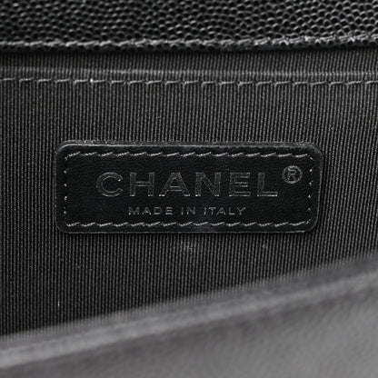Chanel Caviar Quilted Medium Boy Flap Black 6 of 10