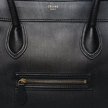 Celine Smooth Calfskin Shoulder Luggage Black 6 of 13