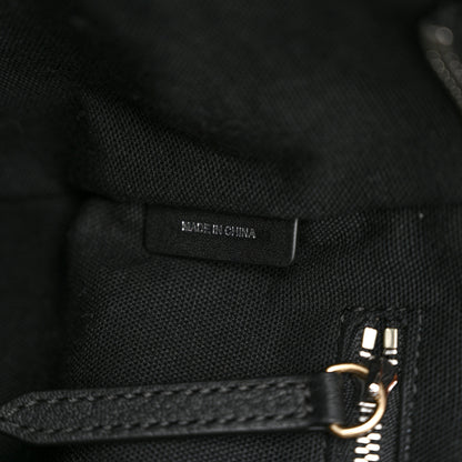 Burberry Canvas Mega Check Grained Calfskin Medium Harcourt Satchel Black 7 of 11