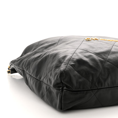 Chanel leather tote black 9 of 14