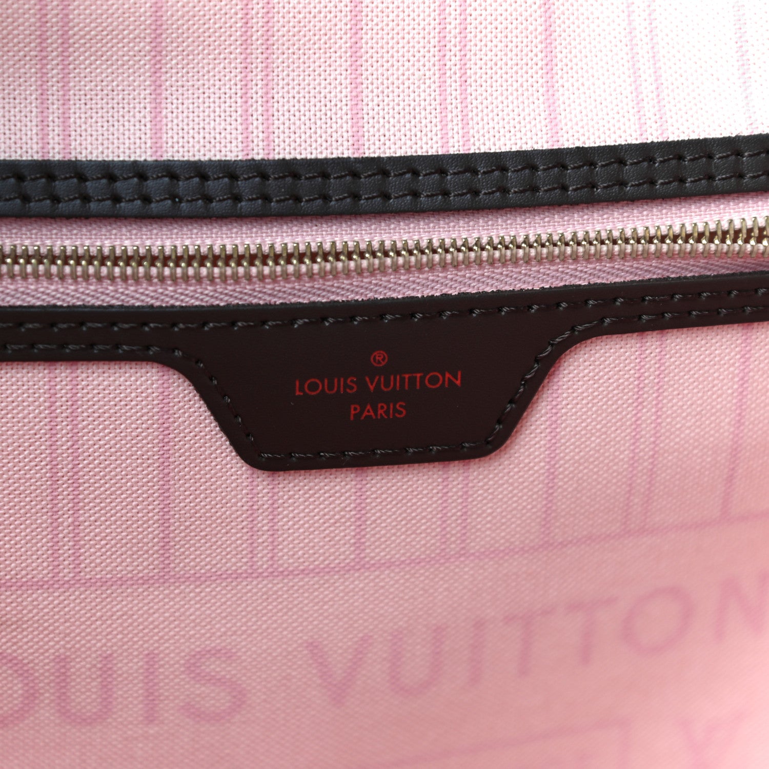 Louis Vuitton Damier Ebene Neo Neverfull MM Rose Ballerine 7 of 13