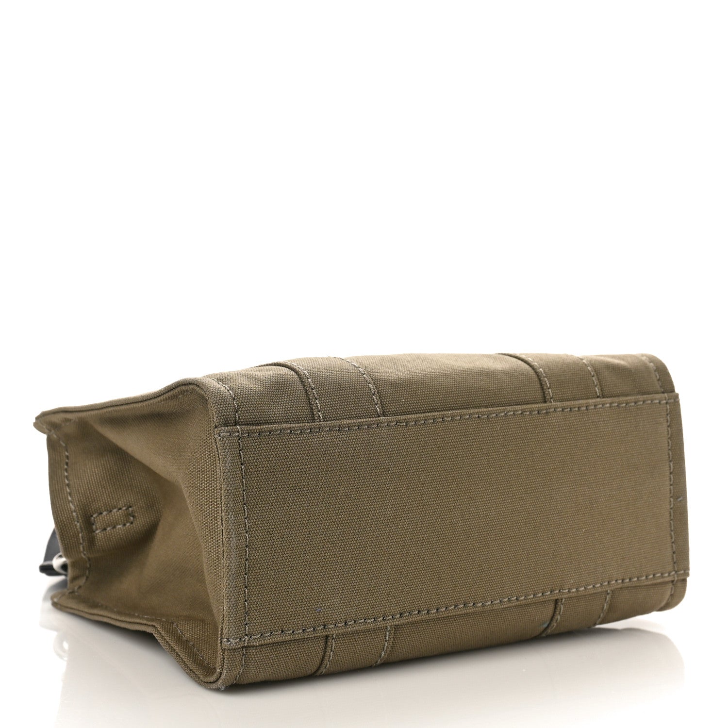 Marc Jacobs MARC JACOBS Cotton Canvas Small The Traveler Tote Bag Slate Green 4 of 8