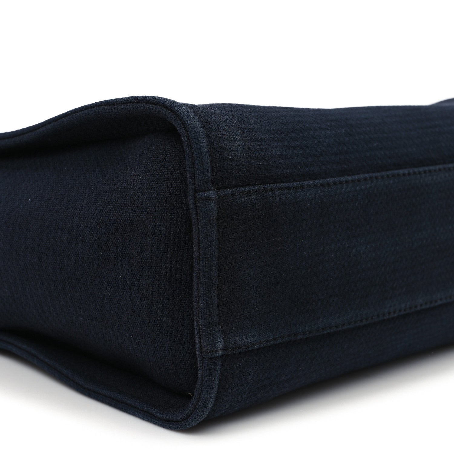 Chanel Mixed Fibers Small Deauville Tote Navy 10 of 13