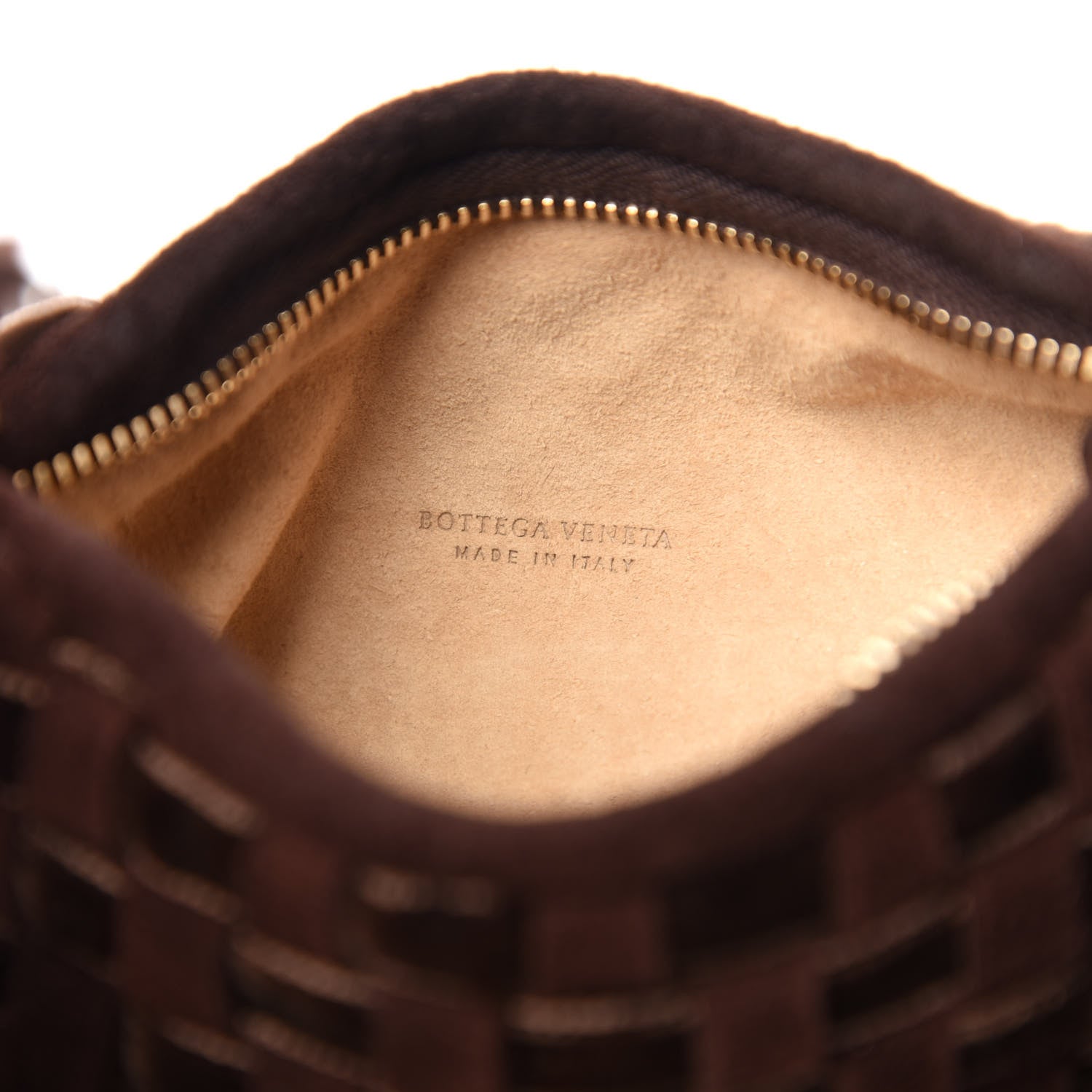 Bottega Veneta Suede Intrecciato Fringe Mini Hobo Ebano 8 of 11