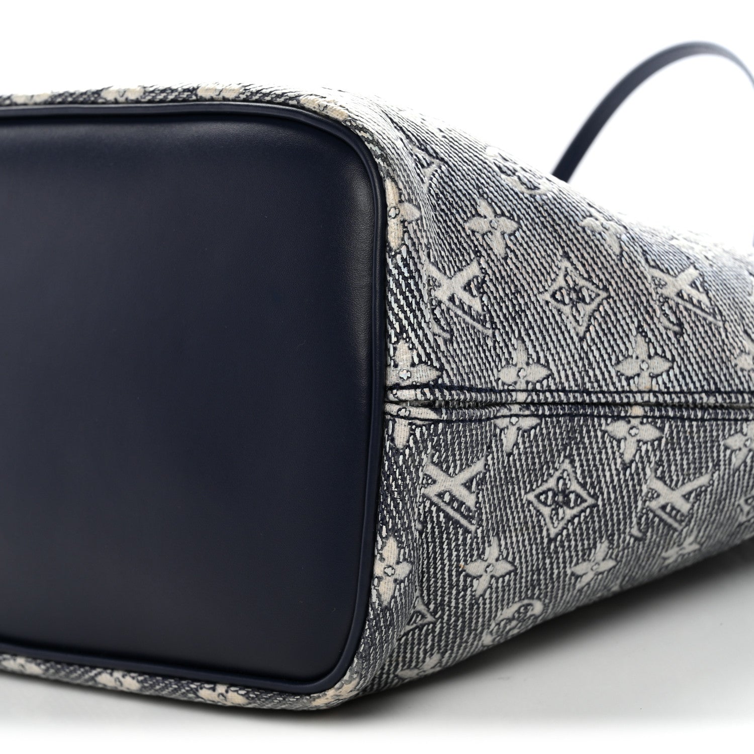 Louis Vuitton Monoglam Neverfull MM Blue 10 of 10
