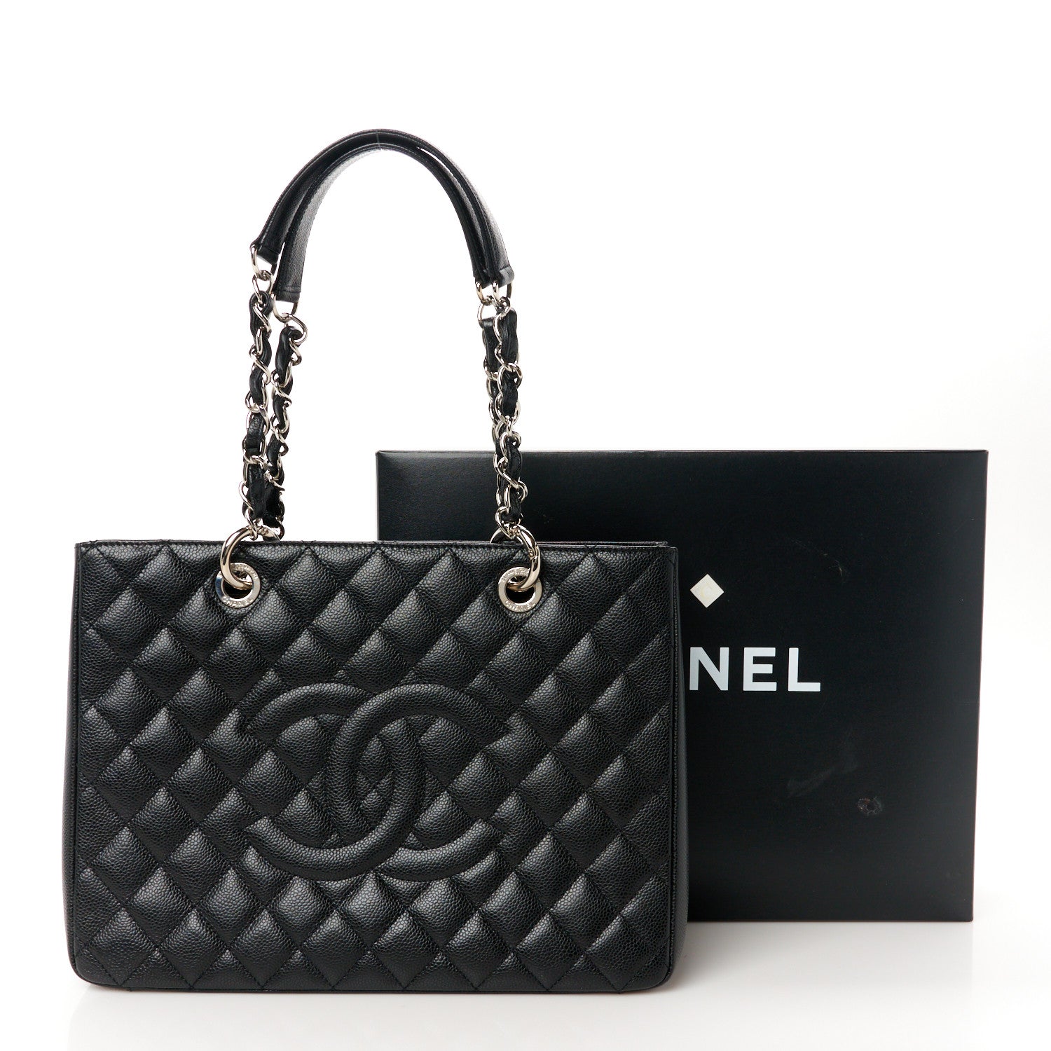 Chanel Caviar Quilted Grand Shopping Tote GST Black 11 of 11