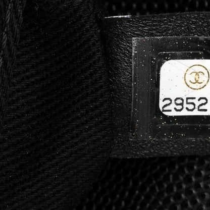 Chanel Caviar Lizard Embossed Quilted Small Coco Handle Flap Black 7 of 11