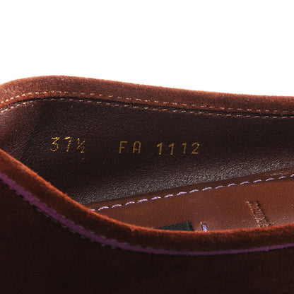 Louis Vuitton Suede Oxford Ballerina Flats Cognac 37.5 6 of 8