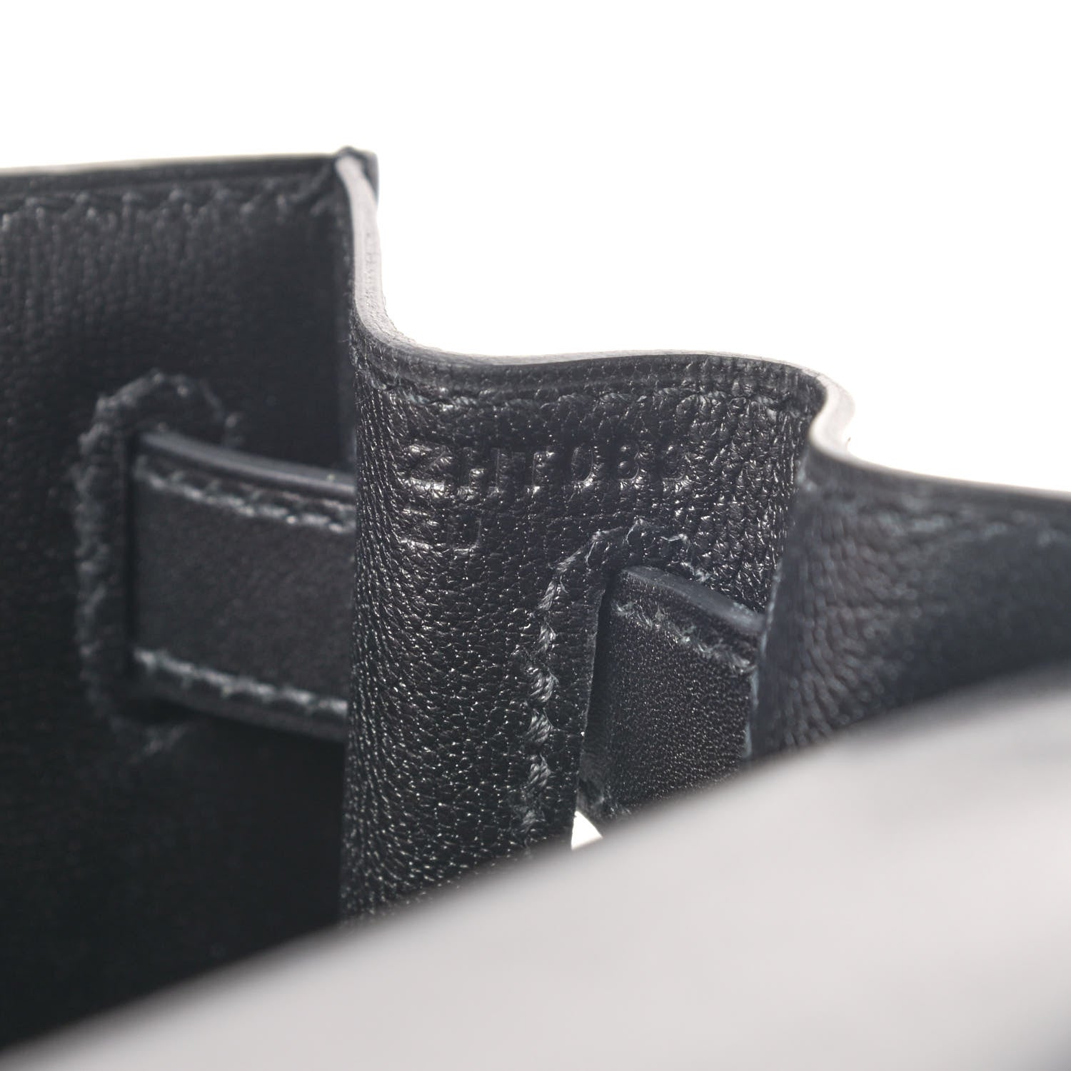 Hermes Tadelakt Kelly Sellier 28 Black 6 of 7