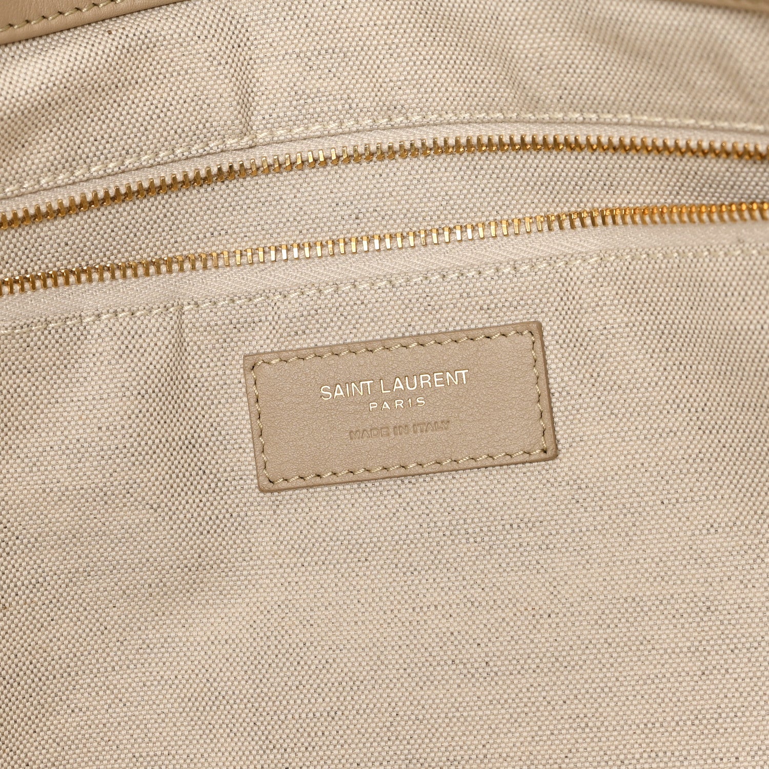 Saint Laurent Nubuck Suede Quilted Maxi Icare Shopping Tote Safari Beige 7 of 11