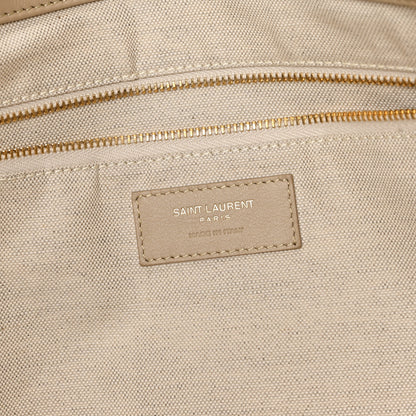 Saint Laurent Nubuck Suede Quilted Maxi Icare Shopping Tote Safari Beige 7 of 11