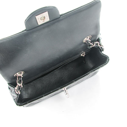Chanel Patent Calfskin Quilted Mini Rectangular Flap Black 5 of 8