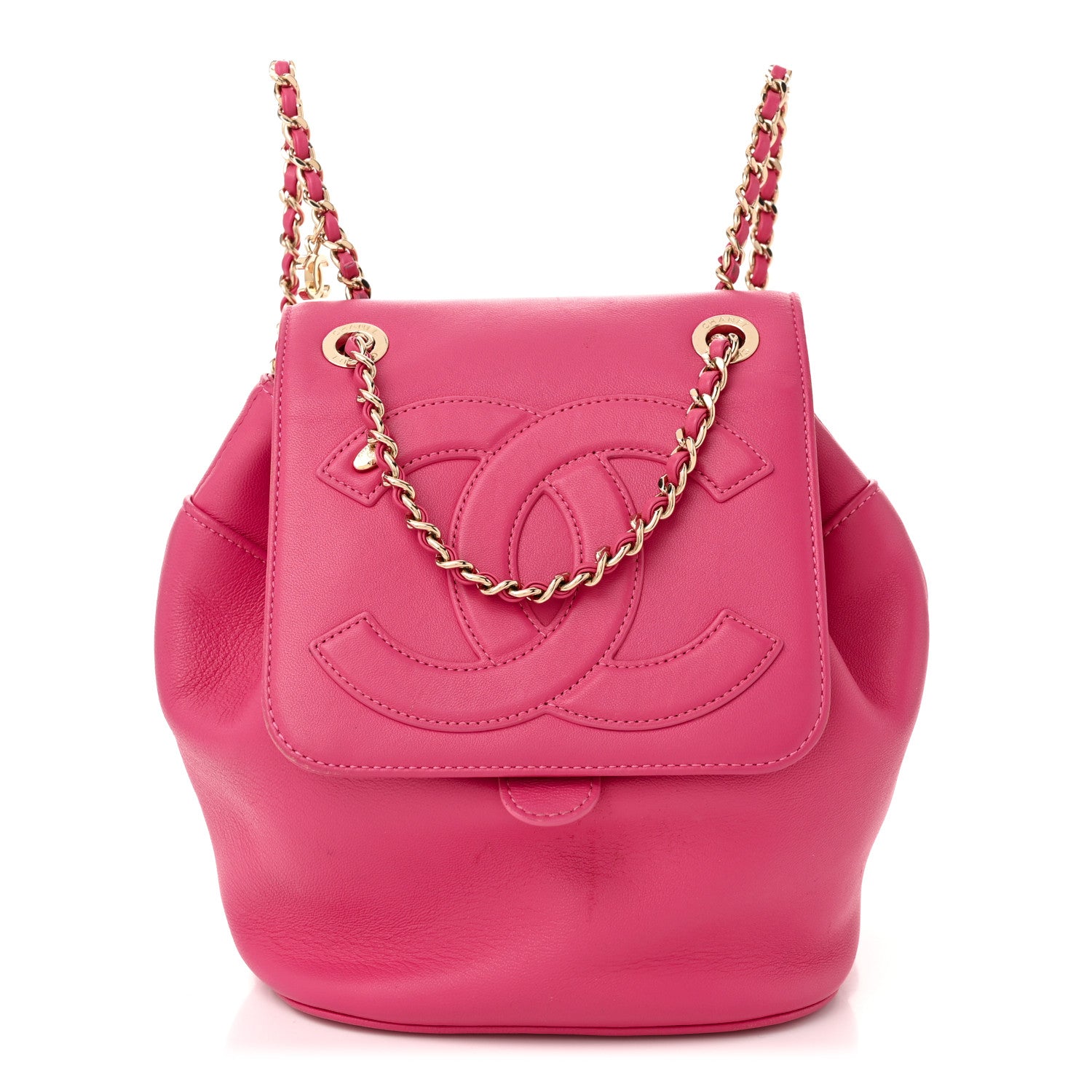 Chanel Lambskin CC Mania Backpack Pink 1 of 12