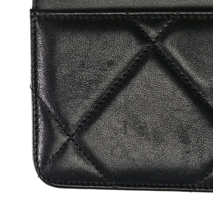 Chanel Lambskin Quilted Chanel 19 Wallet On Chain WOC Black 13 of 17