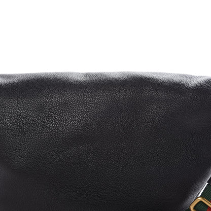 Gucci Grained Calfskin Logo Belt Bag Black 10 of 11