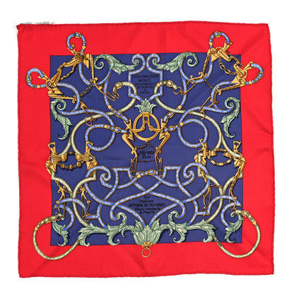 Hermes Silk L'Instruction Du Roy Pocket Square 2 of 6