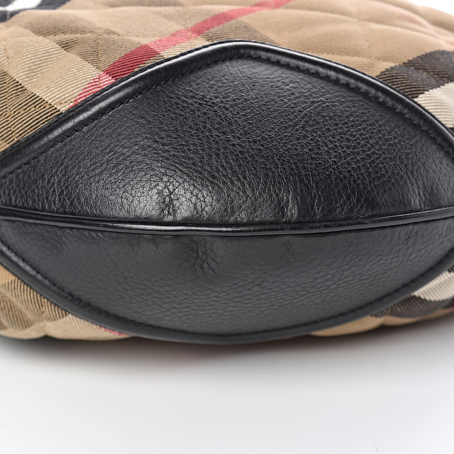 House Check Quilted Hoxton Hobo Black