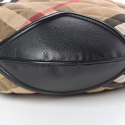 Burberry House Check Quilted Hoxton Hobo Black 11 of 13
