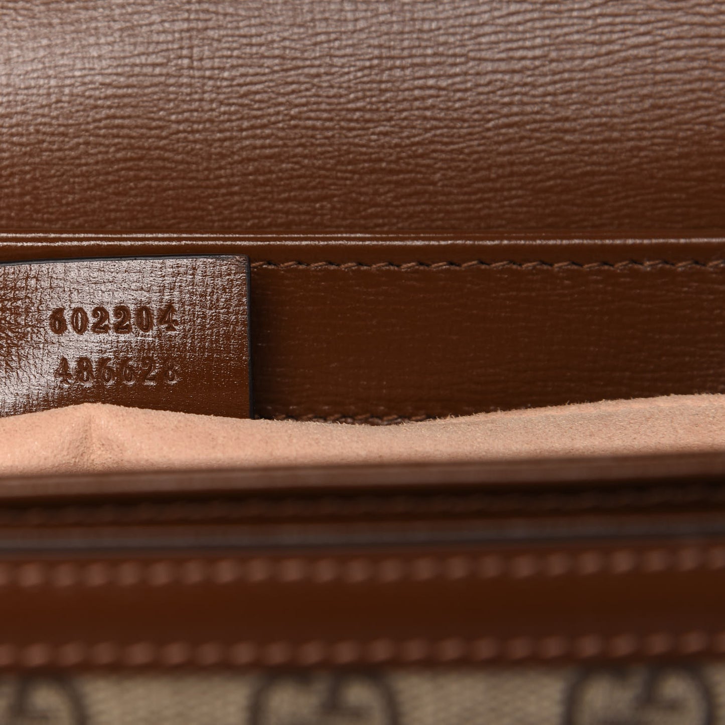 GG Supreme Monogram Horsebit 1955 Shoulder Bag Beige Brown Sugar