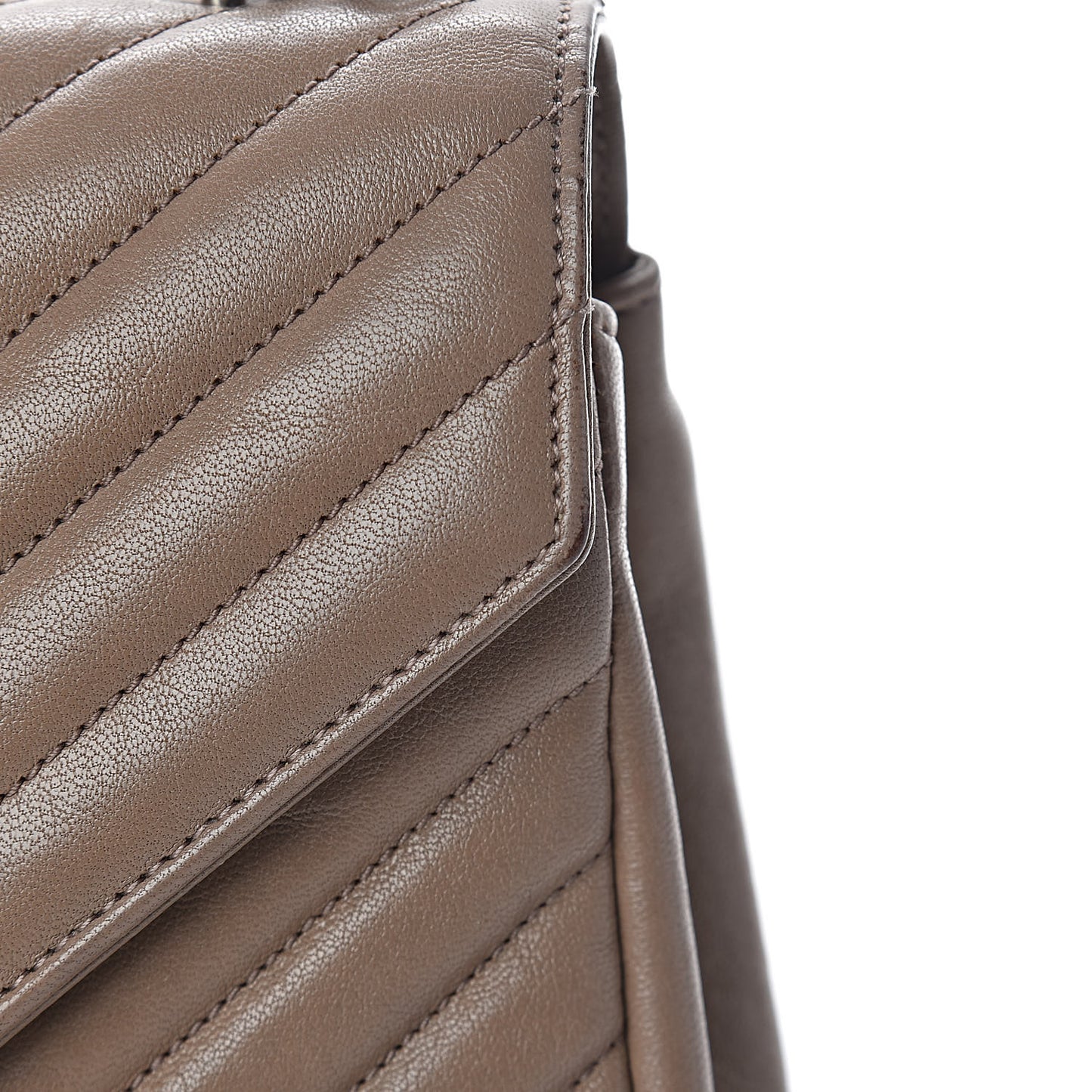 Sheepskin Matelasse Chevron Monogram Medium College Bag Fard