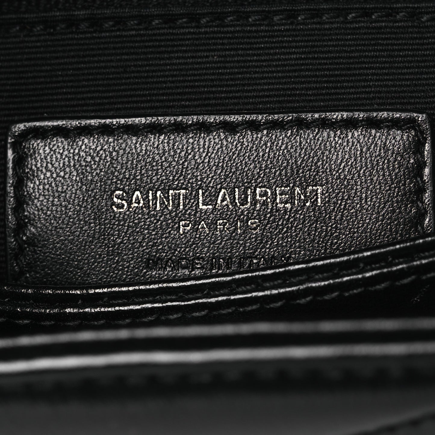 Calfskin Y Quilted Monogram Monochrome Toy Loulou Crossbody Bag Black