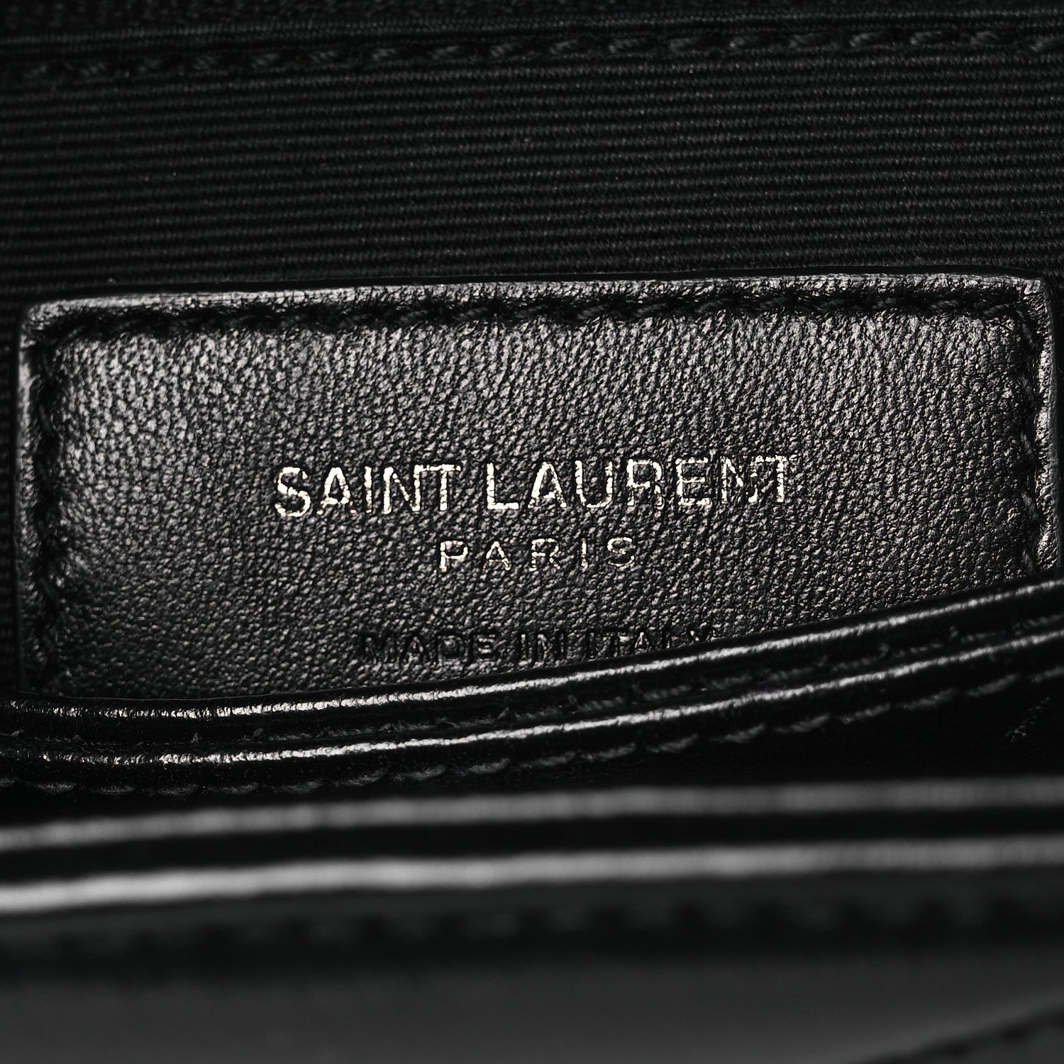 Saint Laurent Calfskin Y Quilted Monogram Monochrome Toy Loulou Crossbody Bag Black 6 of 12