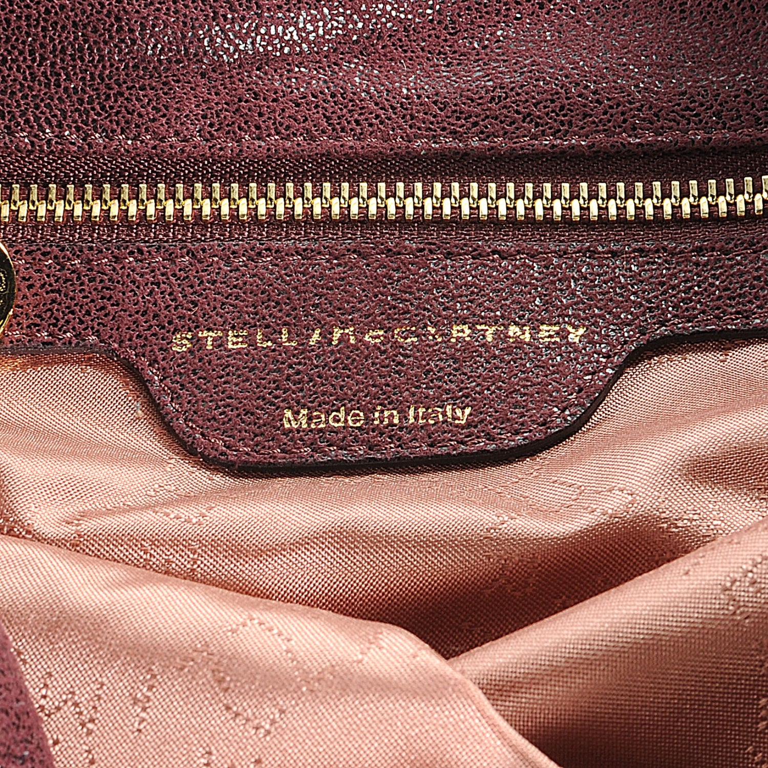 Stella McCartney Faux Leather Shaggy Deer Falabella Small Plum 4 of 7