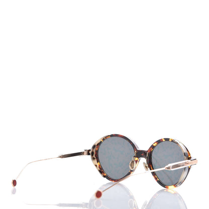 Christian Dior Acetate Leaf Print Umbrage Round Sunglasses Pink Foliage 4 of 10