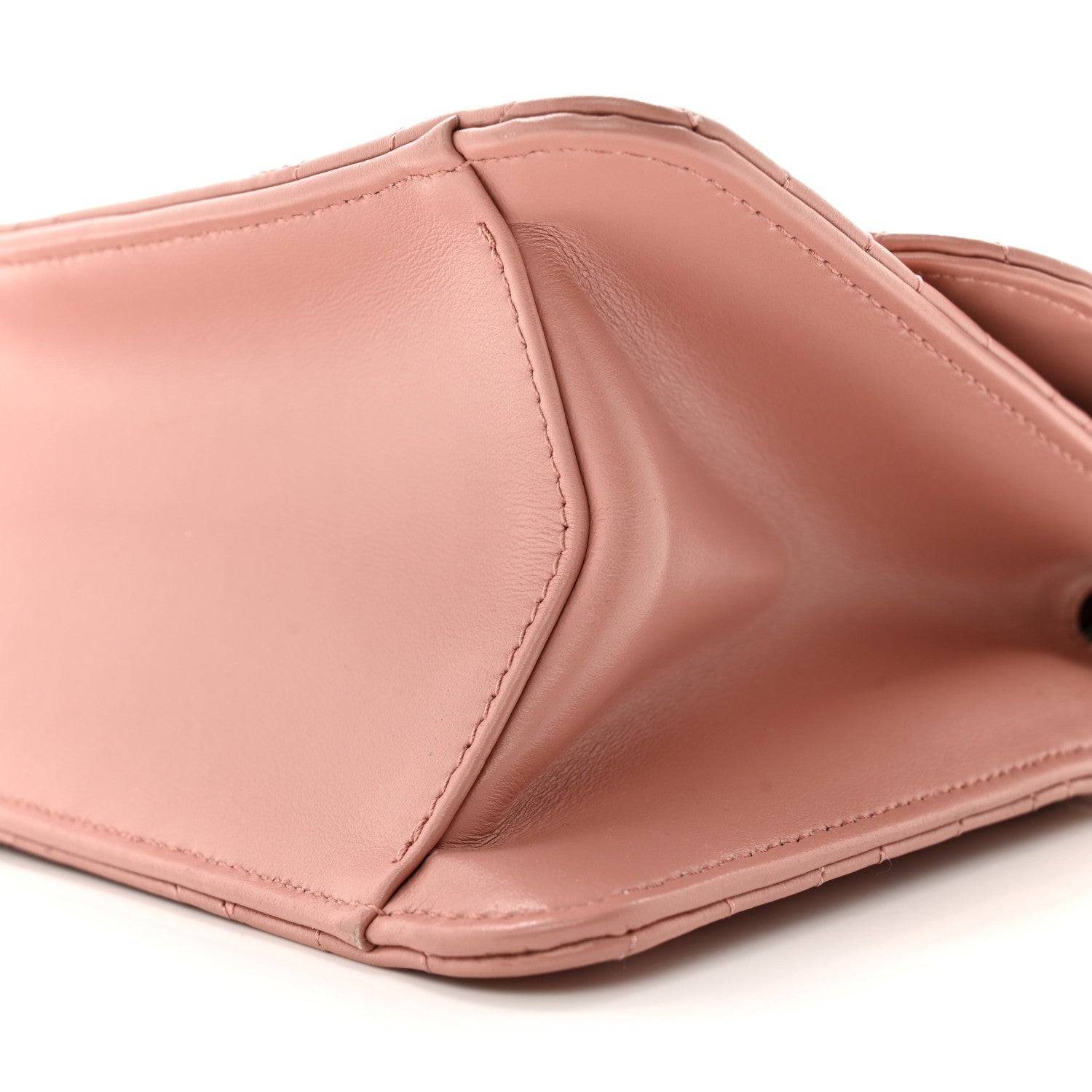 Salvatore Ferragamo Calfskin Quilted Gancini Flap Bag Antique Rose 9 of 14