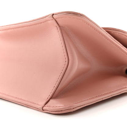 Salvatore Ferragamo Calfskin Quilted Gancini Flap Bag Antique Rose 9 of 14