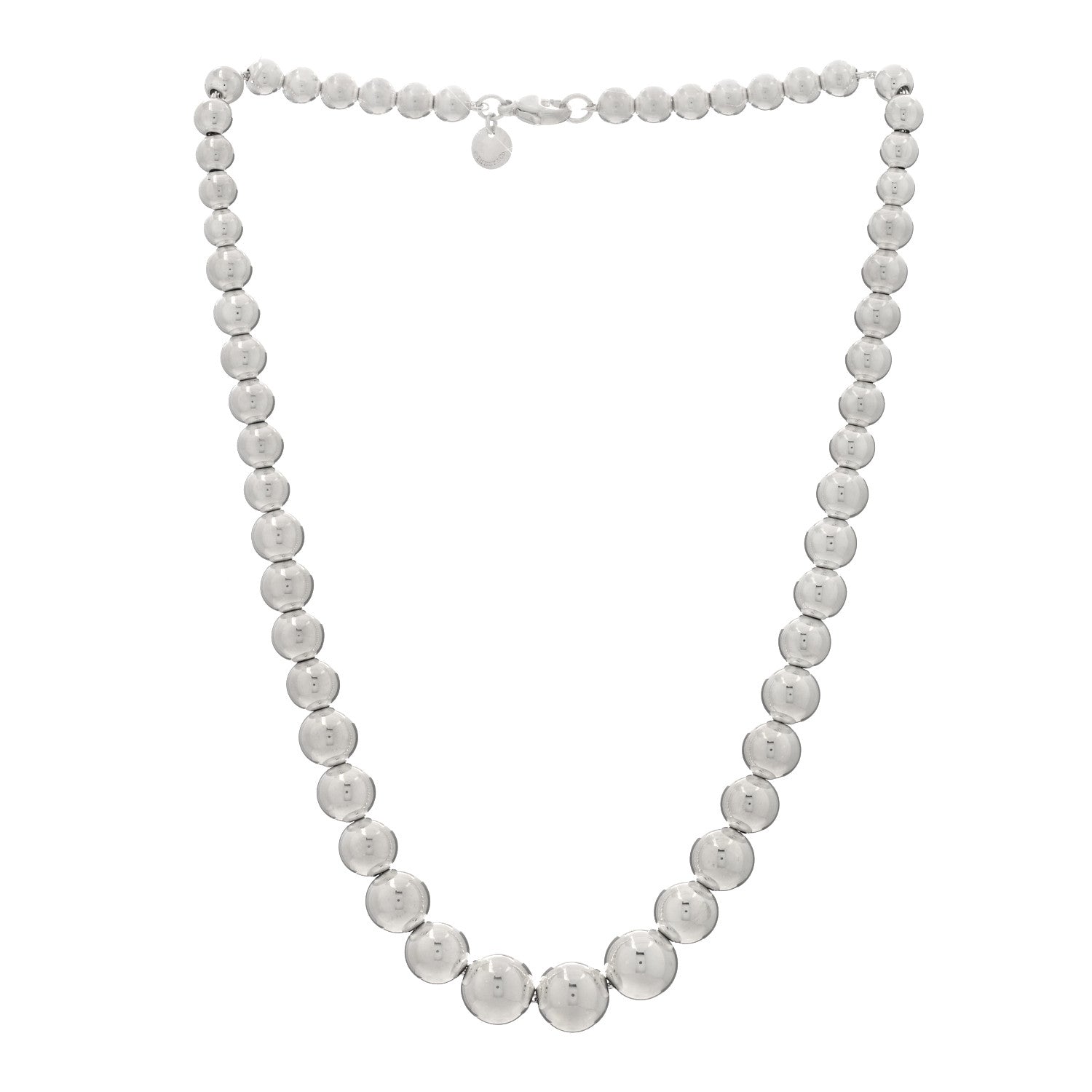 Tiffany Sterling Silver HardWear Graduated Ball Necklace 2 of 3