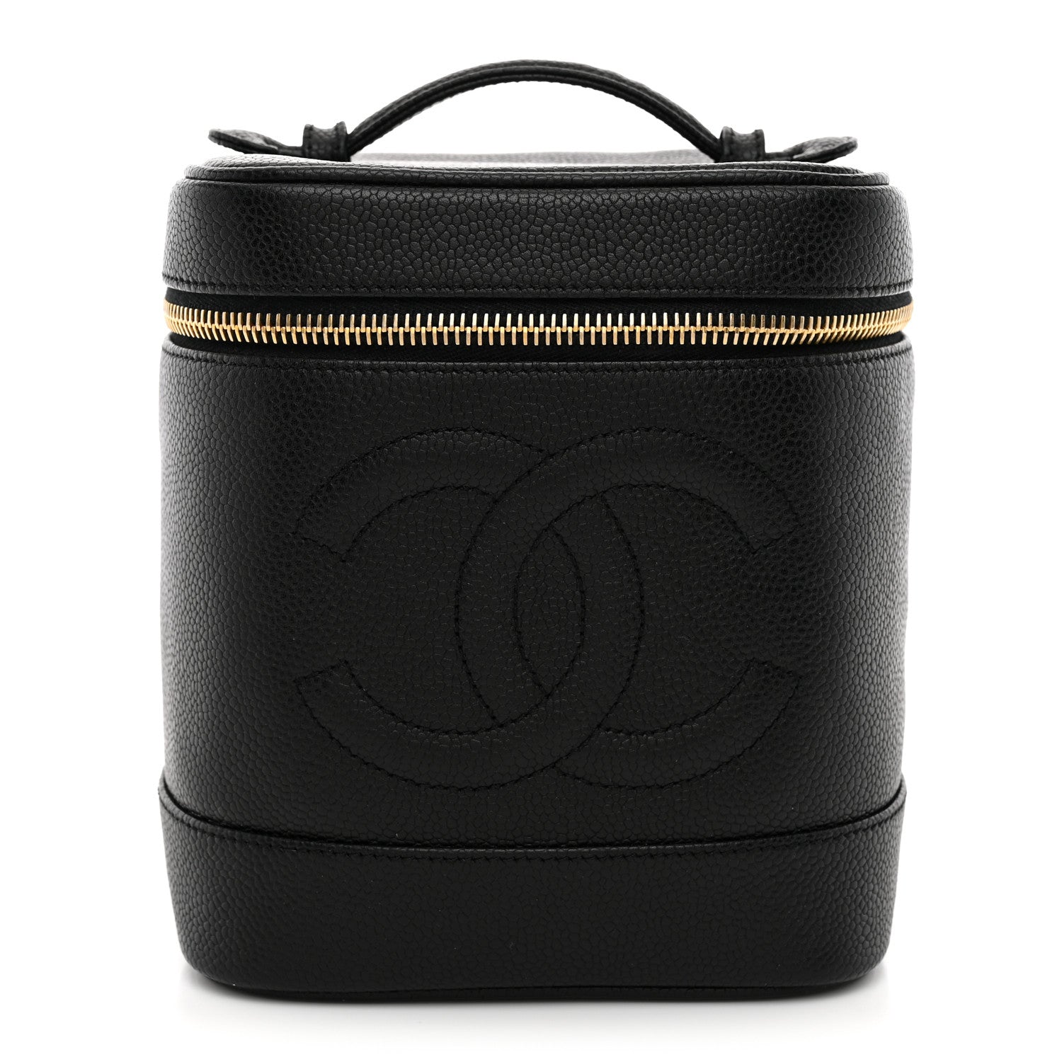 Chanel Caviar Vanity Cosmetic Case Black 1 of 9
