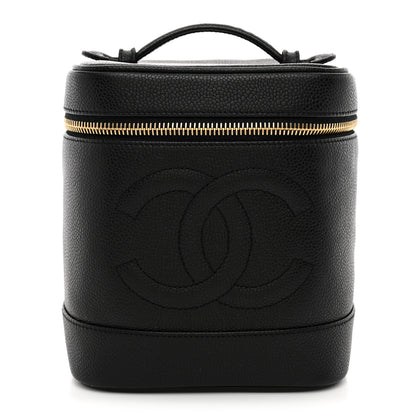 Chanel Caviar Vanity Cosmetic Case Black 1 of 9