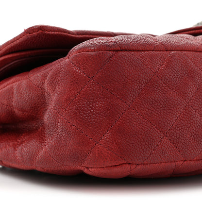 Chanel Washed Caviar Quilted 2.55 Reissue 225 Bijoux Chain Flap Red 10 of 19