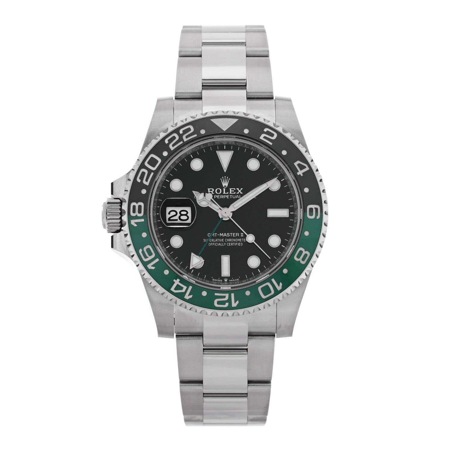 Rolex Stainless Steel 40mm Oyster Perpetual Date GMT Master Ⅱ Sprite Watch 126720VTNR 1 of 5