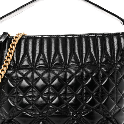 Chanel Glazed Calfskin Quilted State Of The Art Hobo Black 8 of 10
