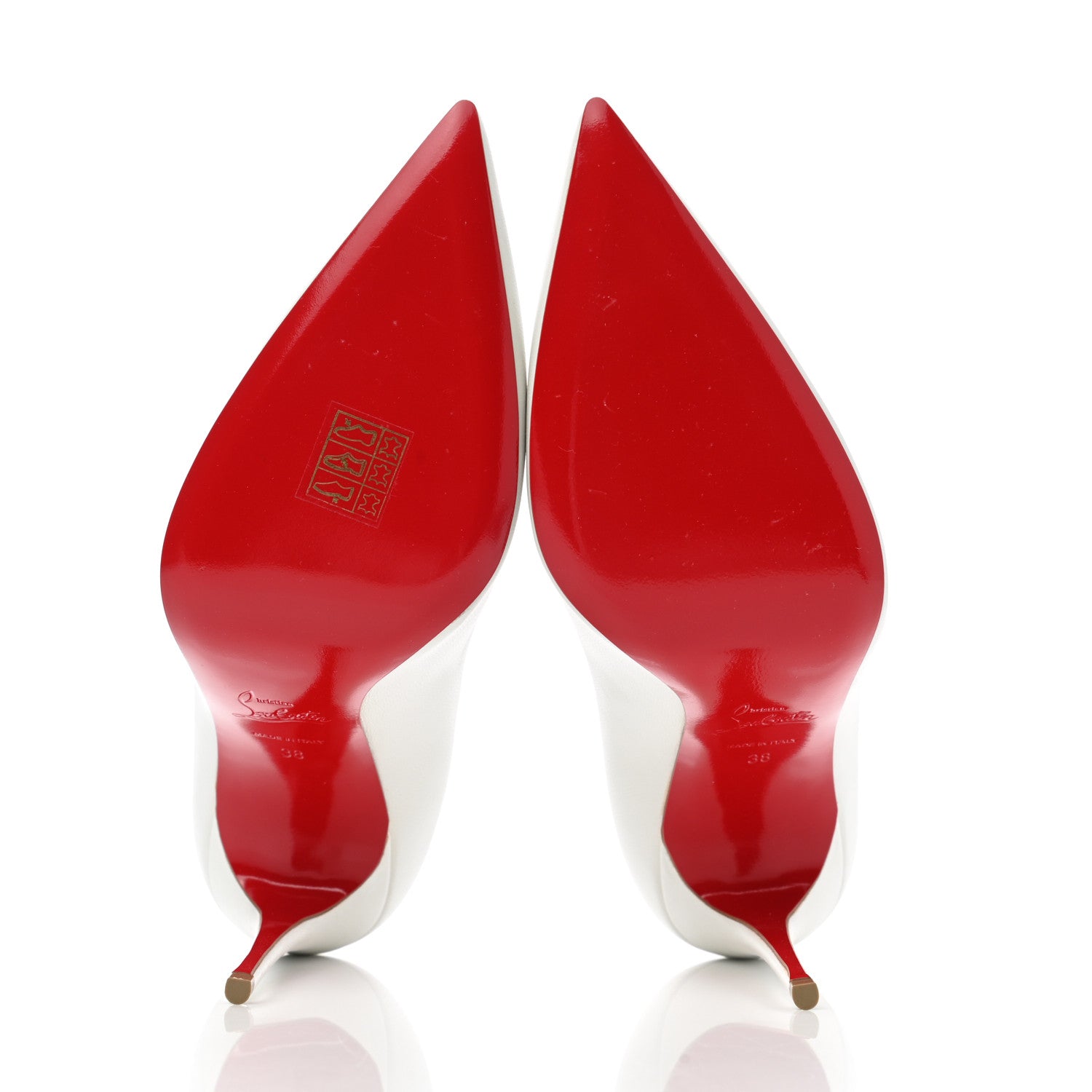 Christian Louboutin Nappa Kate 100 Pumps 38 White 5 of 9
