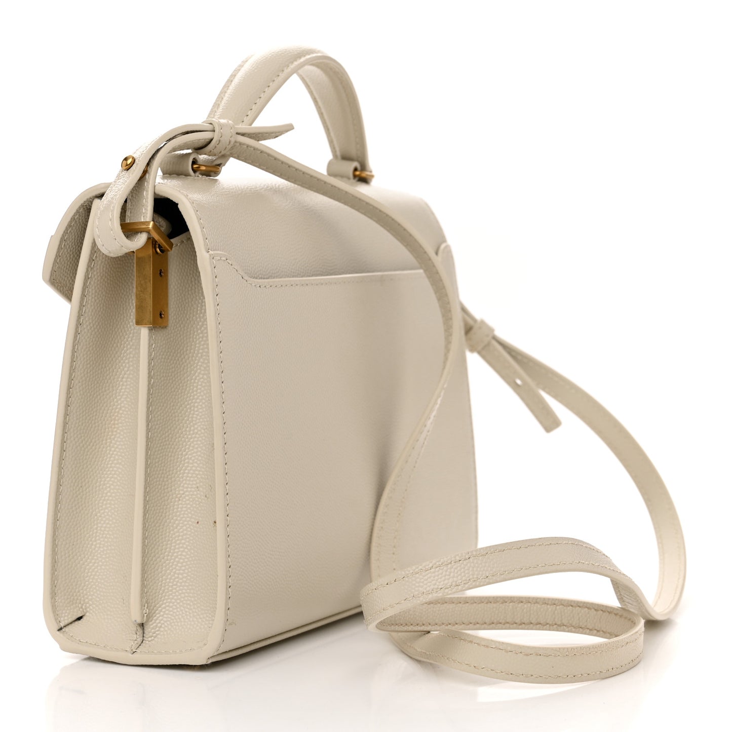 Grain de Poudre Mini Classic Monogram Cassandra Top Handle Vintage White