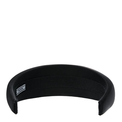 Prada Re-Nylon Metal Triangle Logo Headband Black 4 of 7